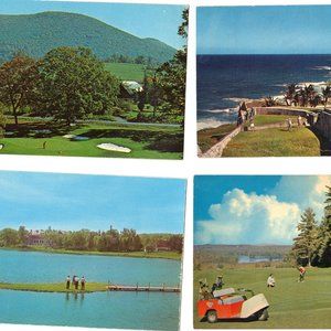 Lot of 4 Vintage Golf Related Postcards - Lot 583